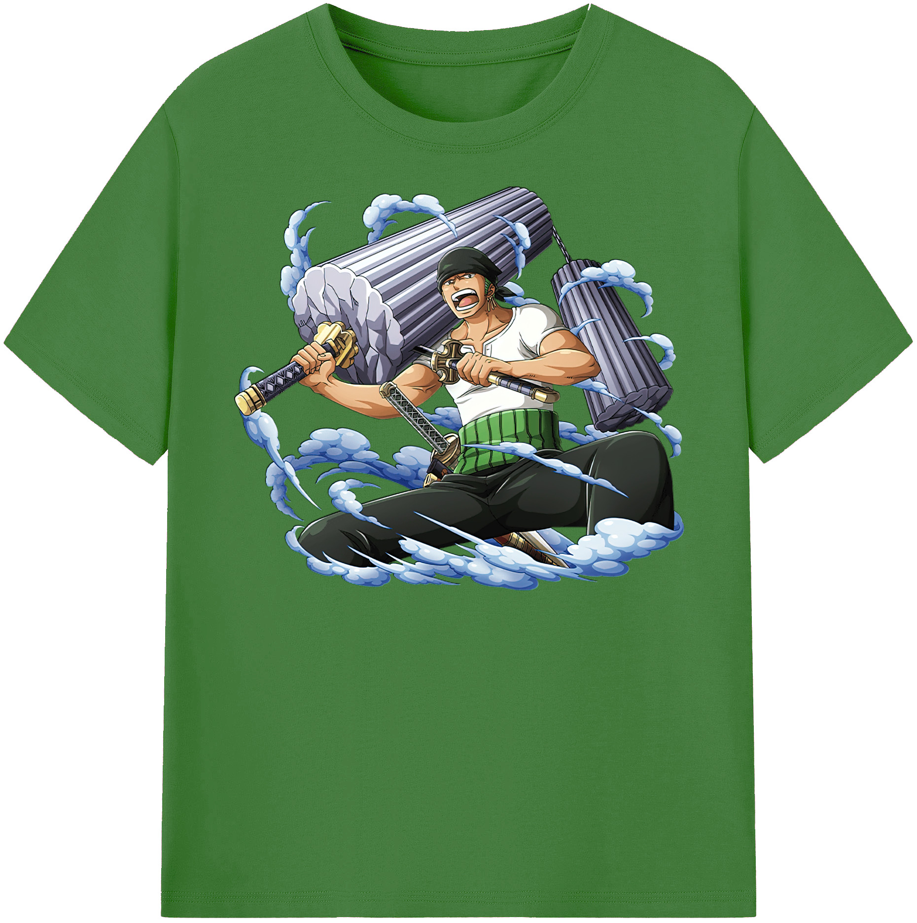 ワンピース ロロノア・ゾロ ONE PIECE Roronoa Zoro レディースカジュアルプリントTシャツ（綿100％）